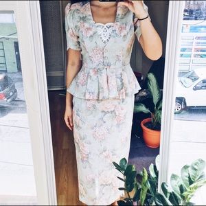 Vintage Scott McClintock Floral Dress Separates